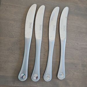 Robert‎ Welch Pendulum SERRATED Dinner Knives Set of 4, Stainless 18/10, casual